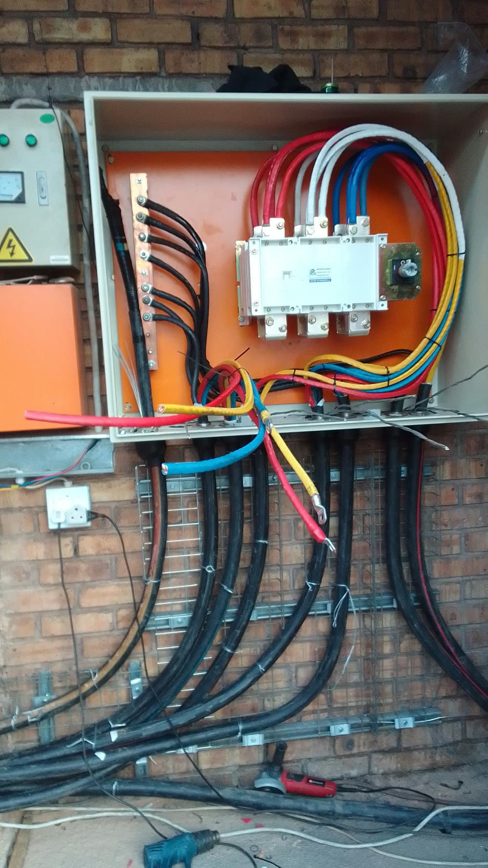 Distribution board wiring installed by Erga Electrical Services